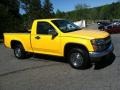 Yellow 2007 Chevrolet Colorado Work Truck Regular Cab