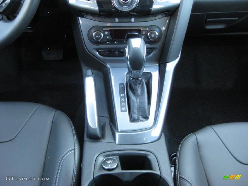 2012 Focus Titanium Sedan - Sterling Grey Metallic / Charcoal Black Leather photo #19