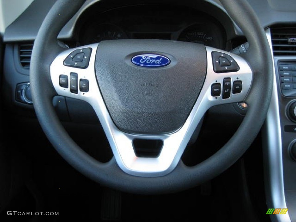 2013 Ford Edge SE AWD Charcoal Black Steering Wheel Photo #63469717