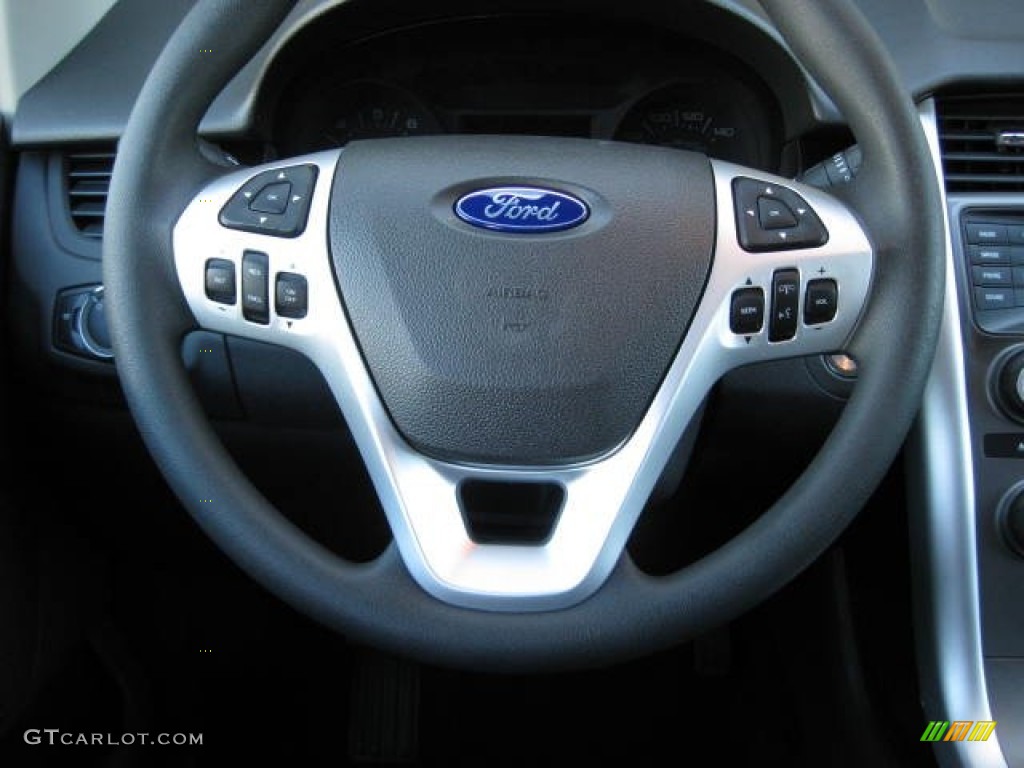 2013 Ford Edge SE AWD Charcoal Black Steering Wheel Photo #63469717