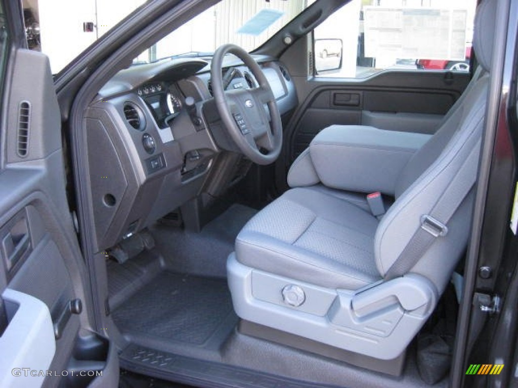 Steel Gray Interior 2012 Ford F150 XL Regular Cab 4x4 Photo #63470774