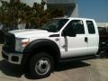 Oxford White - F550 Super Duty XL Supercab 4x4 Commercial Utility Photo No. 2