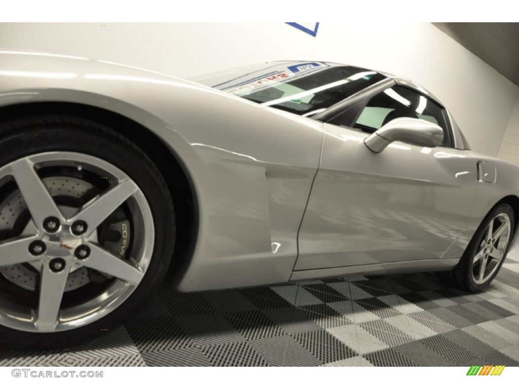 2005 Corvette Coupe - Machine Silver / Steel Grey photo #4