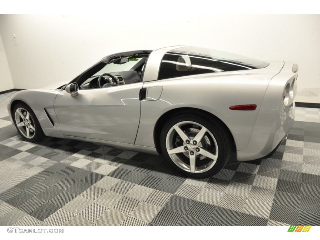 2005 Corvette Coupe - Machine Silver / Steel Grey photo #6