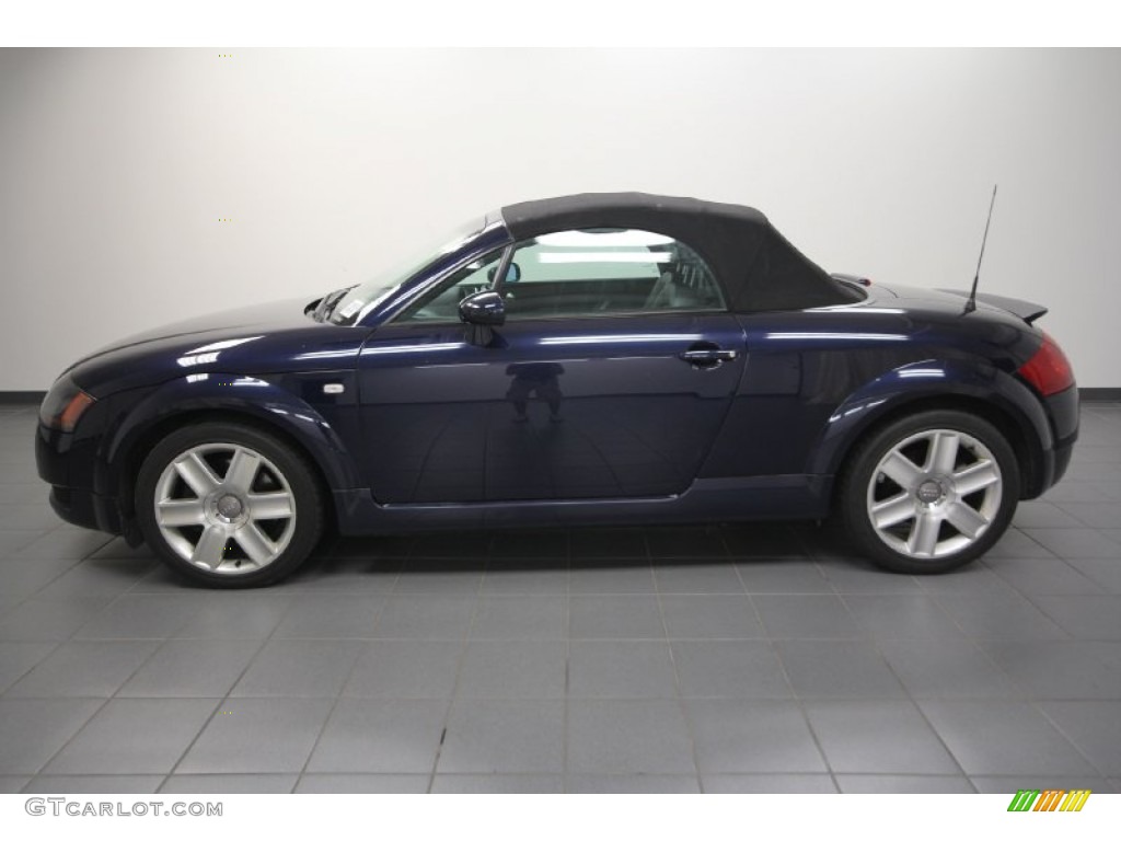 2002 TT 1.8T quattro Roadster - Moro Blue Pearl Effect / Aviator Grey photo #2