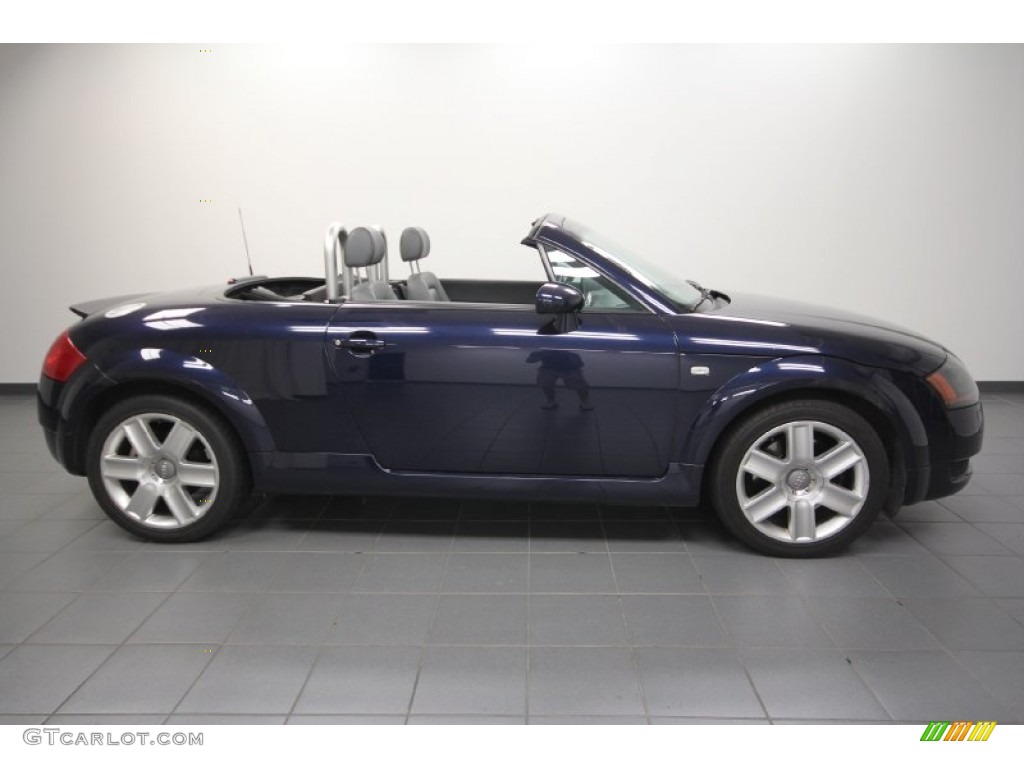2002 TT 1.8T quattro Roadster - Moro Blue Pearl Effect / Aviator Grey photo #7