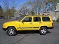 2001 Solar Yellow Jeep Cherokee Sport 4x4  photo #3