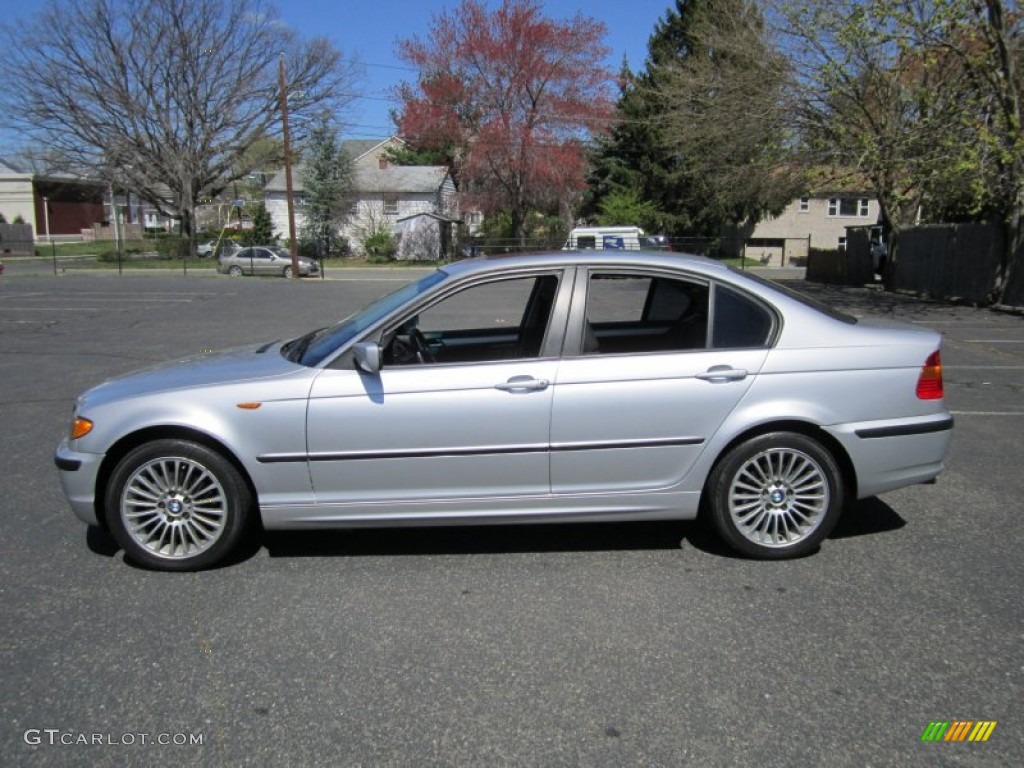 2003 3 Series 325xi Sedan - Titanium Silver Metallic / Black photo #3