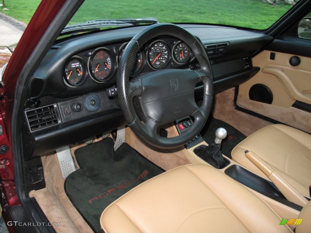 Cashmere Beige Interior 1996 Porsche 911 Carrera Photo #63476071