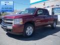 2009 Deep Ruby Red Metallic Chevrolet Silverado 1500 LT Extended Cab 4x4  photo #1