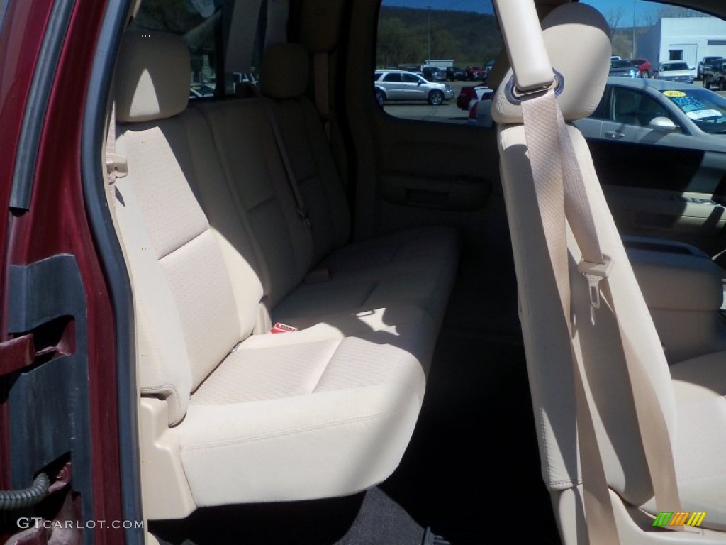 2009 Silverado 1500 LT Extended Cab 4x4 - Deep Ruby Red Metallic / Light Cashmere photo #15