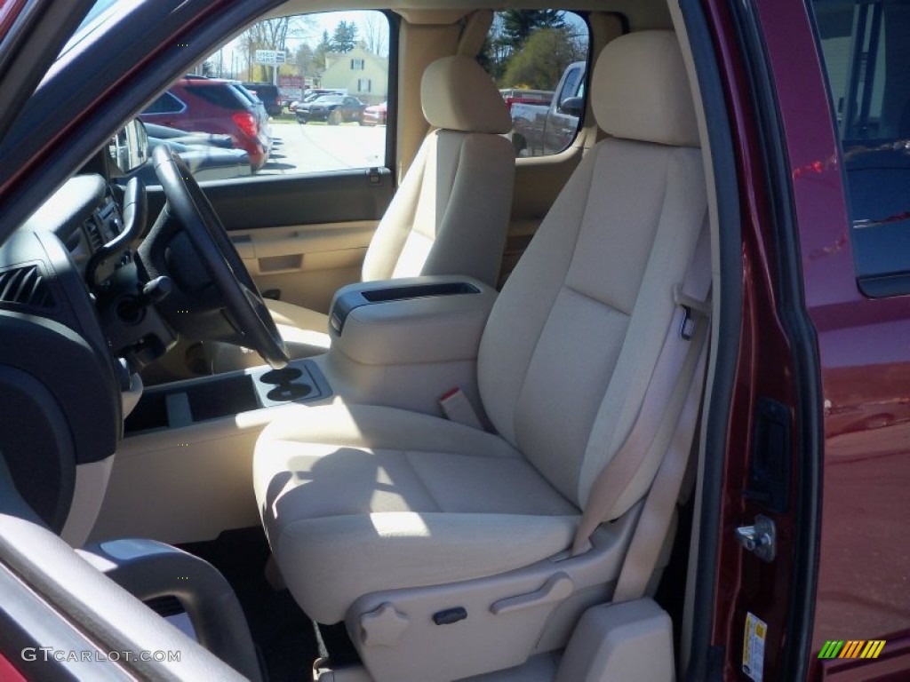 2009 Silverado 1500 LT Extended Cab 4x4 - Deep Ruby Red Metallic / Light Cashmere photo #23
