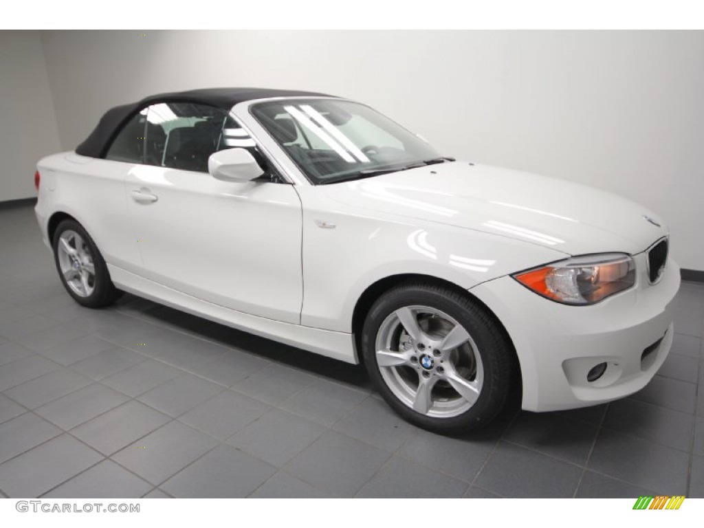2012 1 Series 128i Convertible - Alpine White / Black photo #8