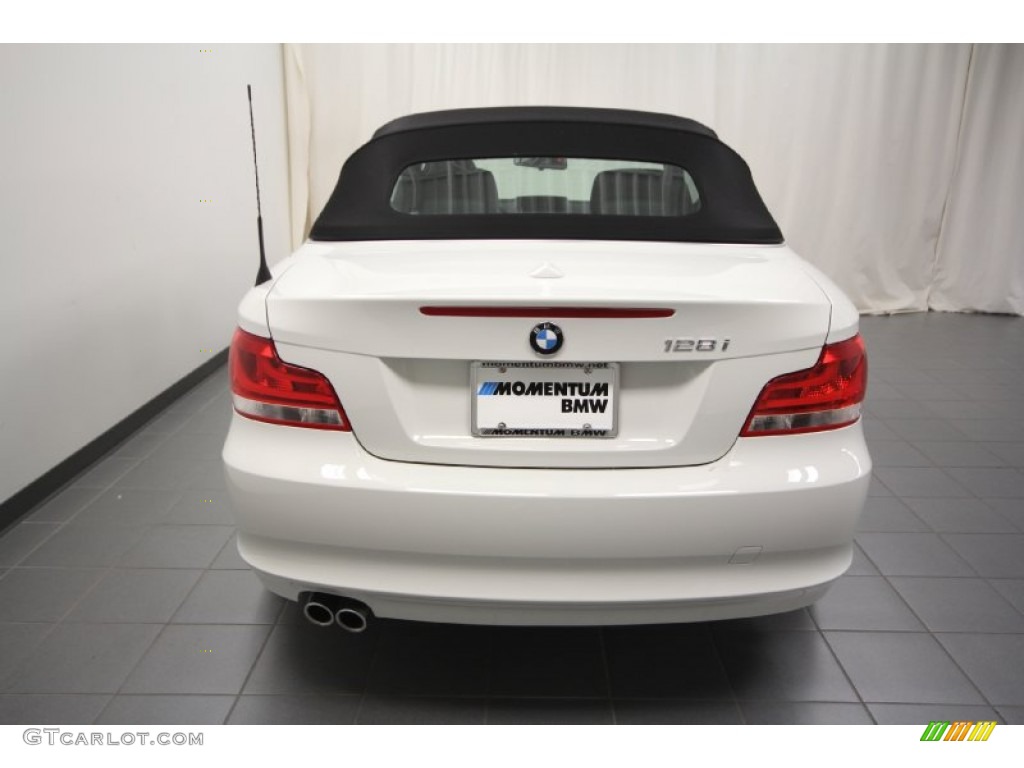 2012 1 Series 128i Convertible - Alpine White / Black photo #11