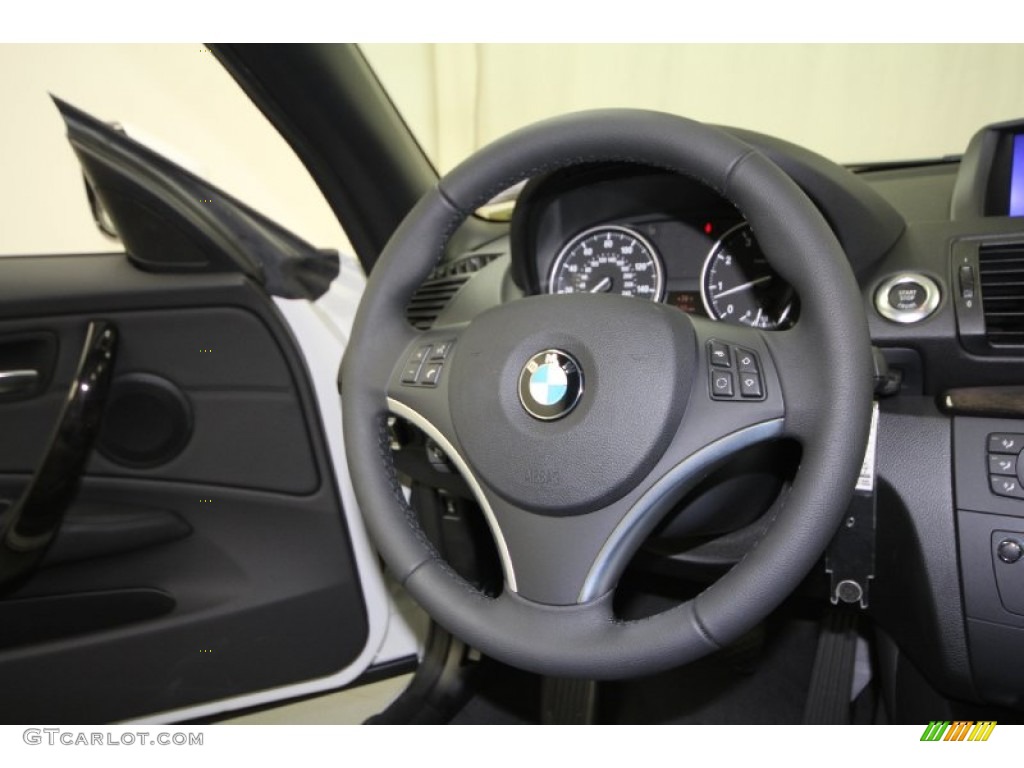 2012 1 Series 128i Convertible - Alpine White / Black photo #25