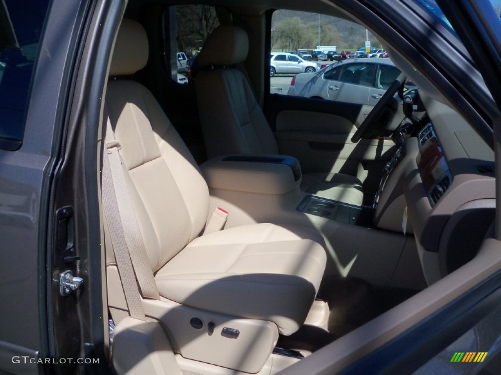 2012 Silverado 1500 LTZ Extended Cab 4x4 - Mocha Steel Metallic / Light Cashmere/Dark Cashmere photo #21