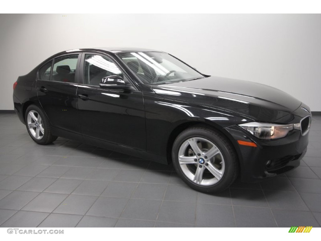 2012 3 Series 328i Sedan - Black Sapphire Metallic / Black photo #1