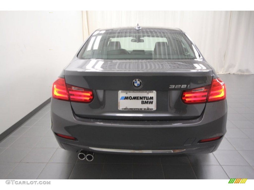 2012 3 Series 328i Sedan - Mineral Grey Metallic / Black photo #9