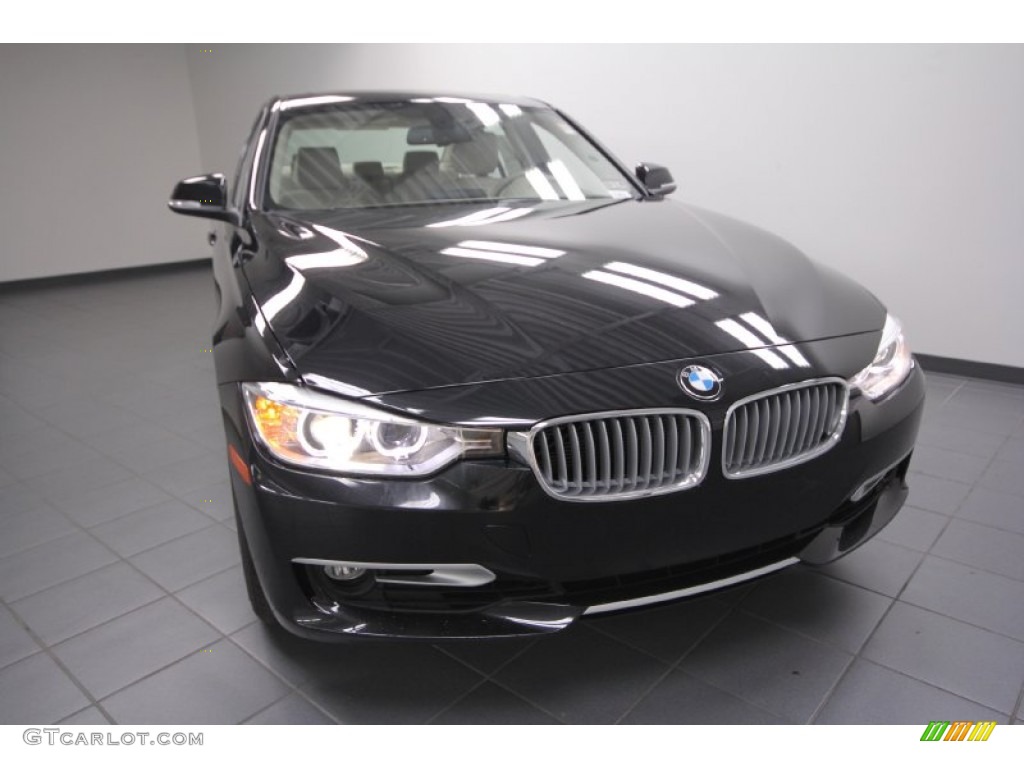 2012 3 Series 328i Sedan - Black Sapphire Metallic / Oyster/Dark Oyster photo #5