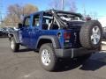 2009 Deep Water Blue Pearl Jeep Wrangler Unlimited X 4x4  photo #6