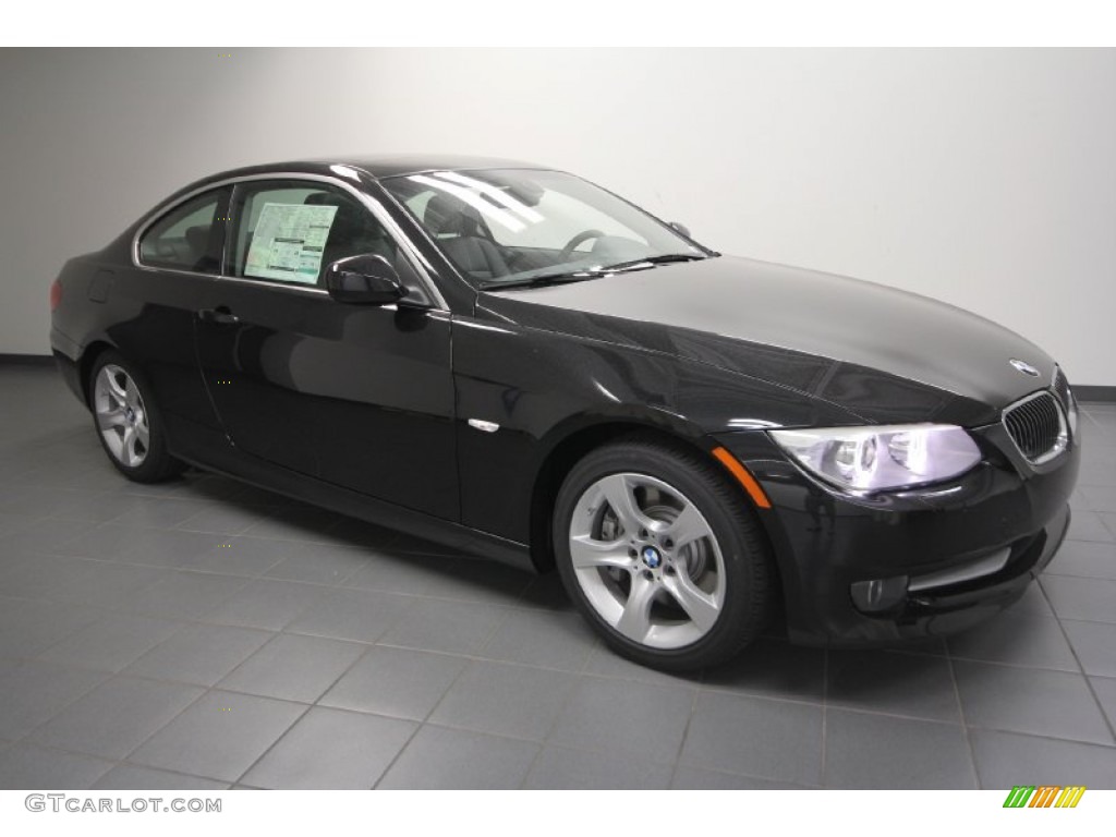 2012 3 Series 335i Coupe - Black Sapphire Metallic / Black photo #1