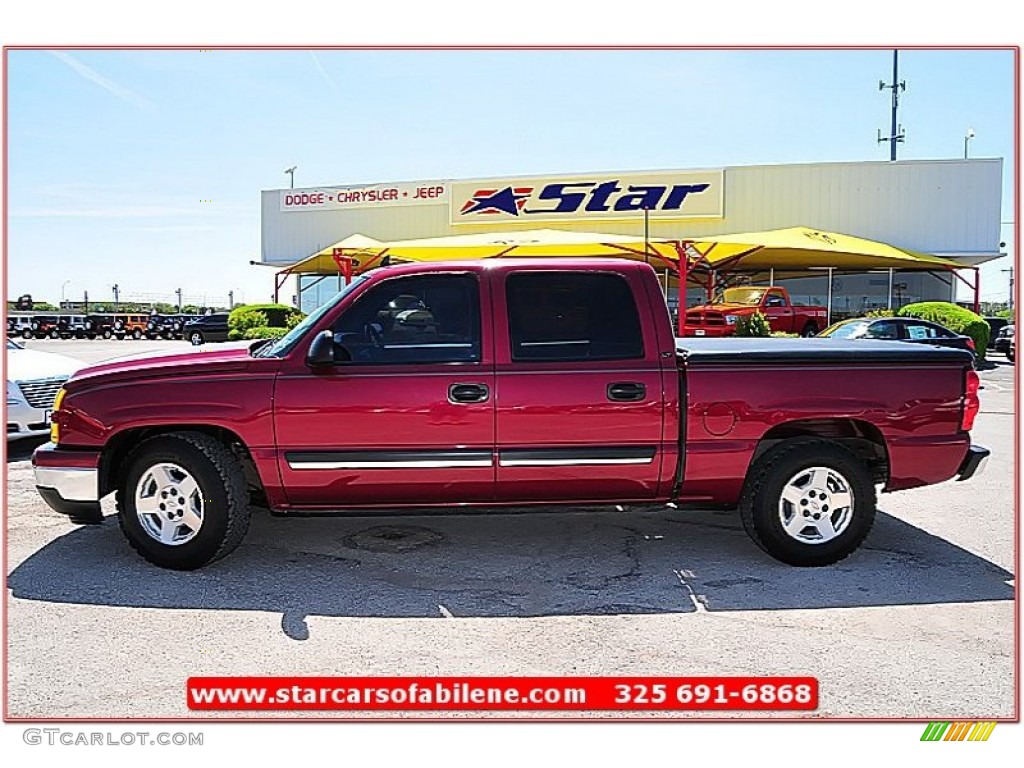 2007 Silverado 1500 Classic LT Crew Cab - Sport Red Metallic / Dark Charcoal photo #2