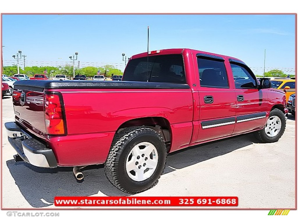 2007 Silverado 1500 Classic LT Crew Cab - Sport Red Metallic / Dark Charcoal photo #8