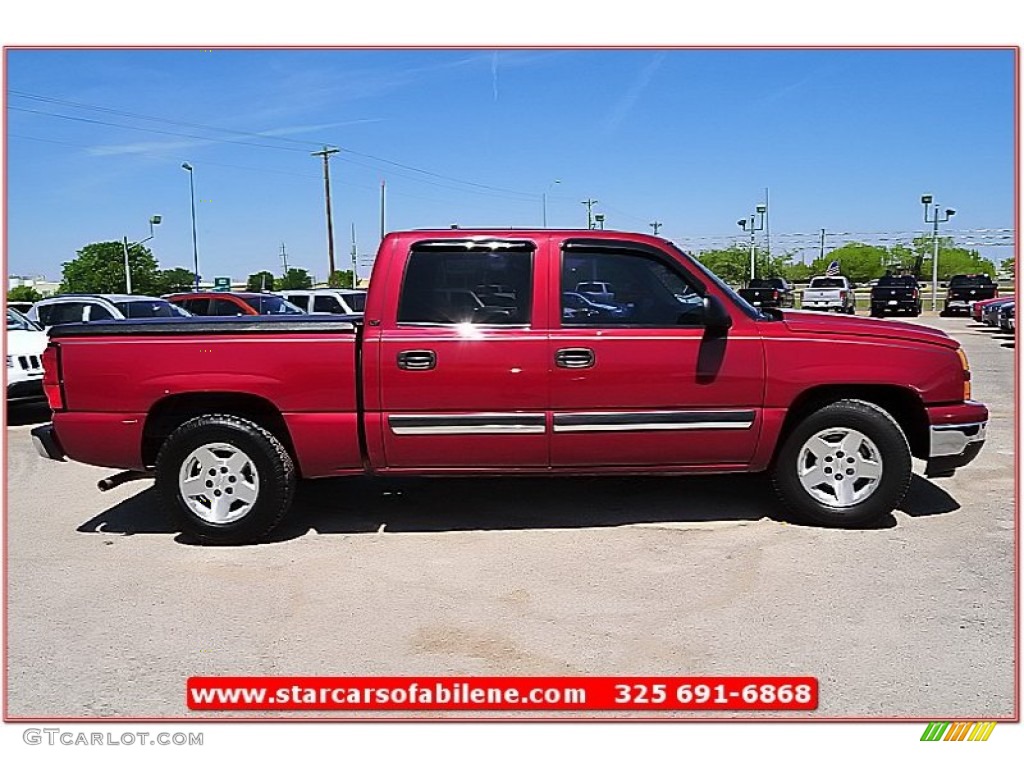 2007 Silverado 1500 Classic LT Crew Cab - Sport Red Metallic / Dark Charcoal photo #10