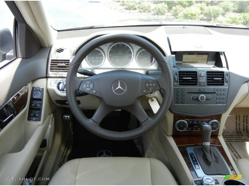2010 Mercedes-Benz C 300 Sport Almond/Mocha Dashboard Photo #63481477