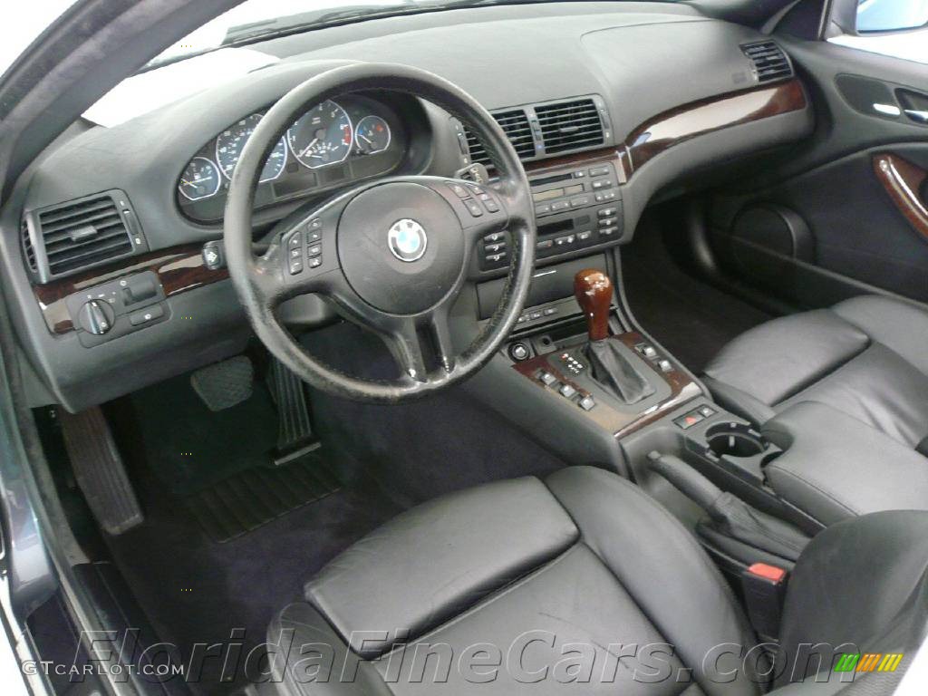 2001 3 Series 330i Convertible - Steel Grey Metallic / Black photo #13