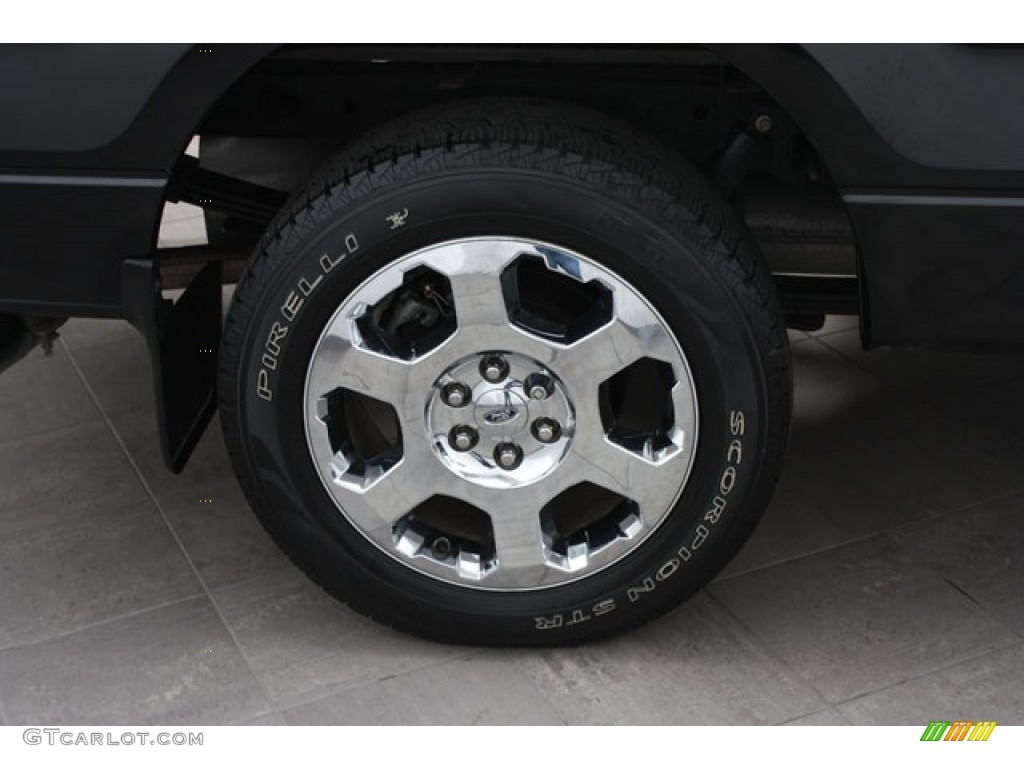 2010 F150 XLT SuperCab - Tuxedo Black / Medium Stone photo #23