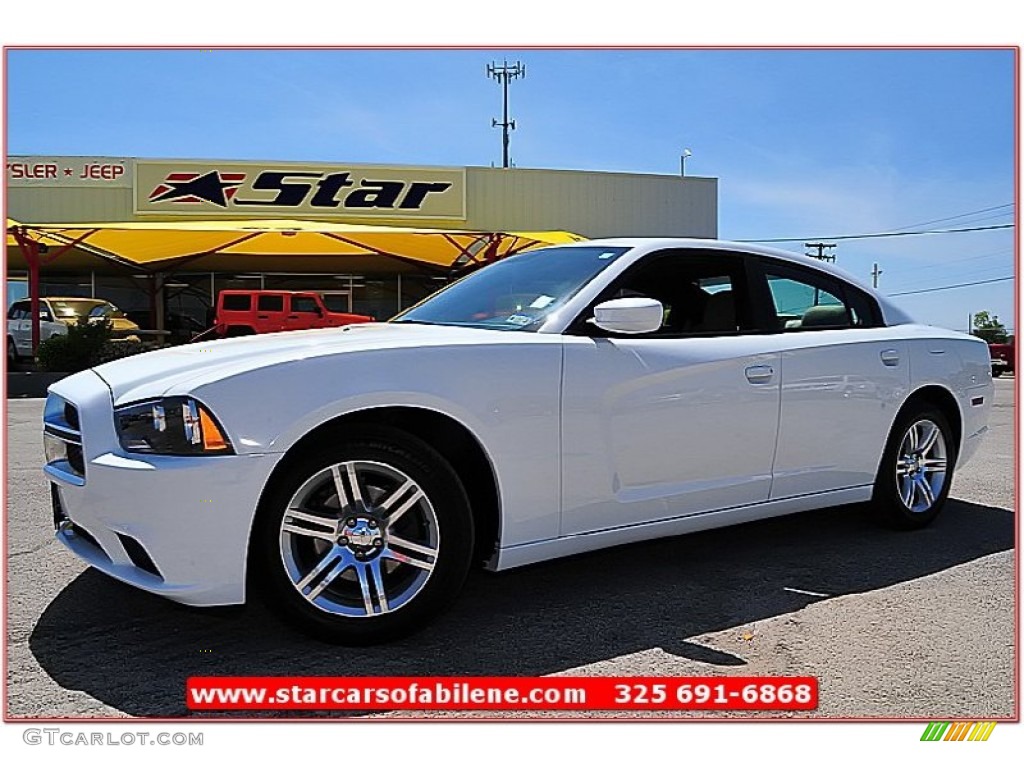 2011 Charger Rallye - Bright White / Black/Light Frost Beige photo #1