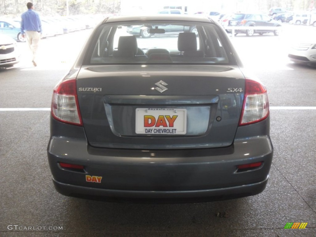 2008 SX4 Sport Sedan - Azure Grey Metallic / Black photo #5