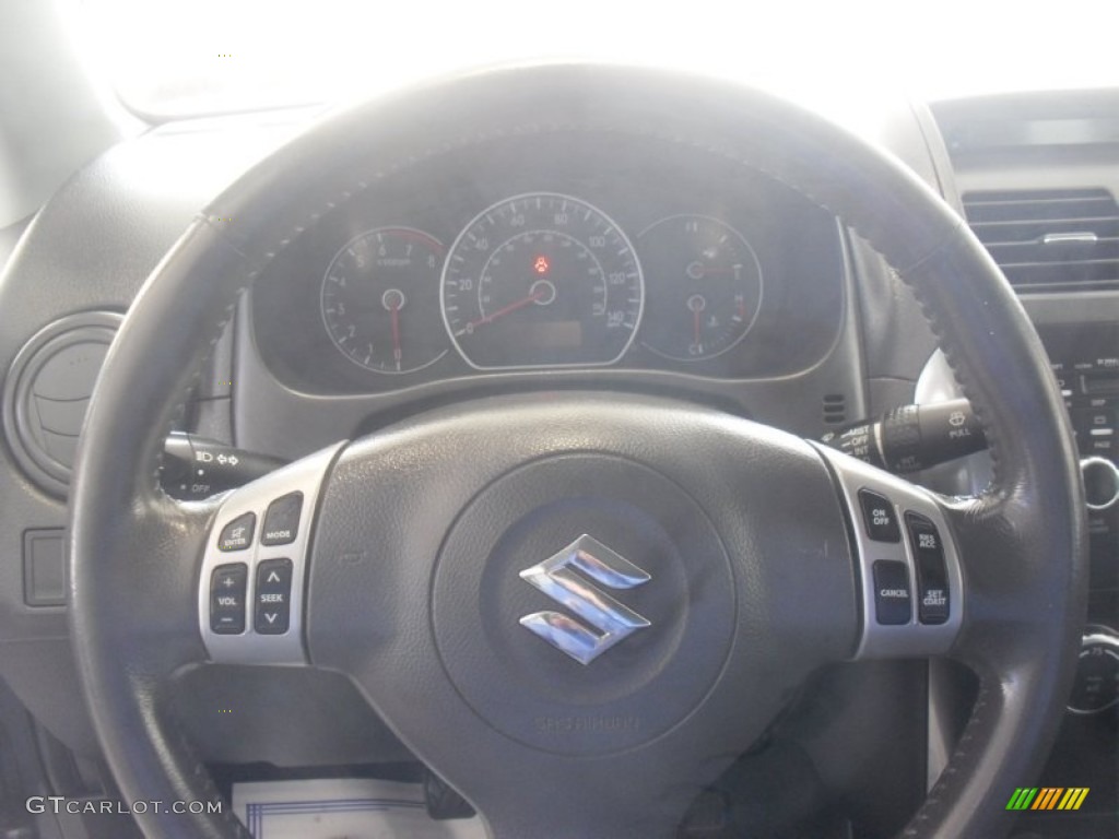 2008 SX4 Sport Sedan - Azure Grey Metallic / Black photo #14