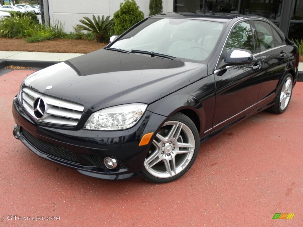 2009 C 300 Sport - Capri Blue Metallic / Grey/Black photo #1