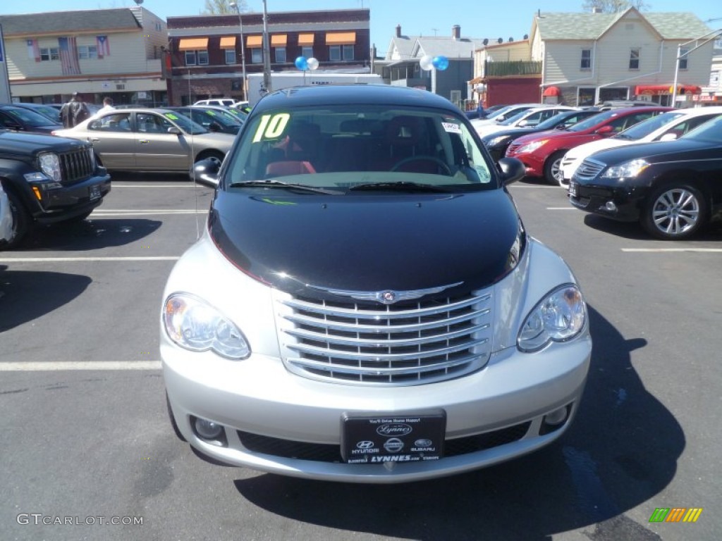 2010 PT Cruiser Couture Edition - Two Tone Silver/Black / Radar Red photo #1