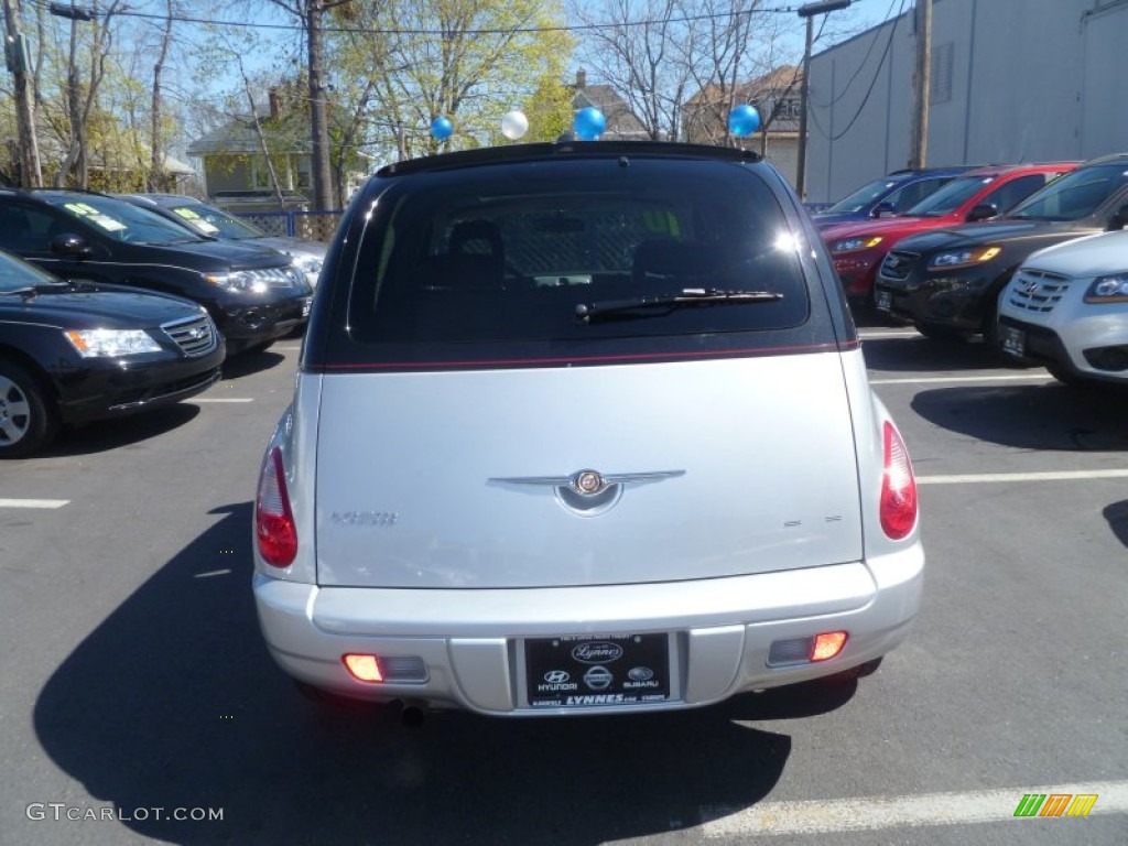 2010 PT Cruiser Couture Edition - Two Tone Silver/Black / Radar Red photo #3