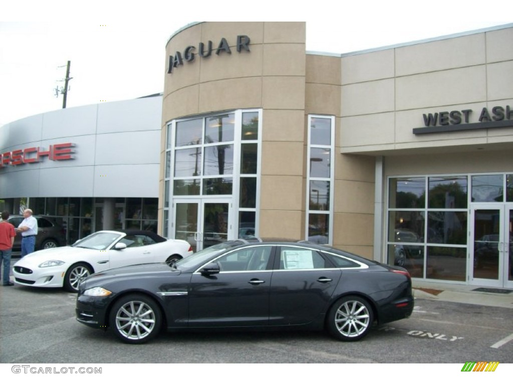 2012 XJ XJ - Stratus Grey Metallic / Dove/Jet photo #1