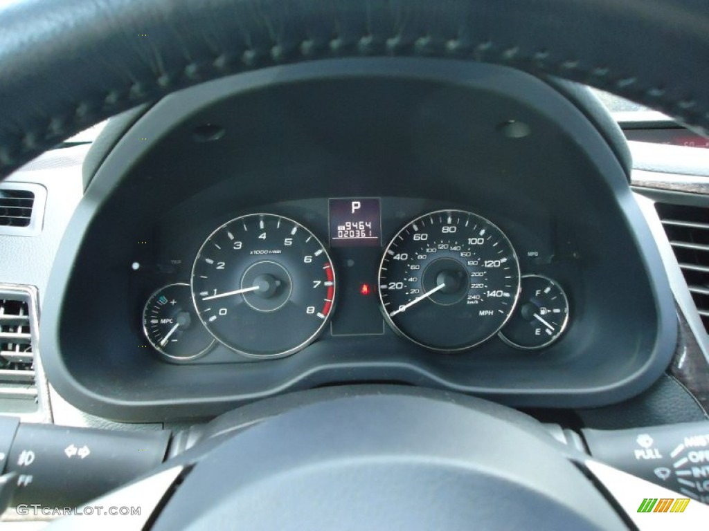 2011 Outback 2.5i Limited Wagon - Crystal Black Silica / Off Black photo #28