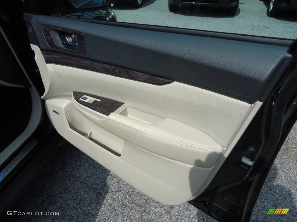 2011 Outback 2.5i Limited Wagon - Crystal Black Silica / Off Black photo #36