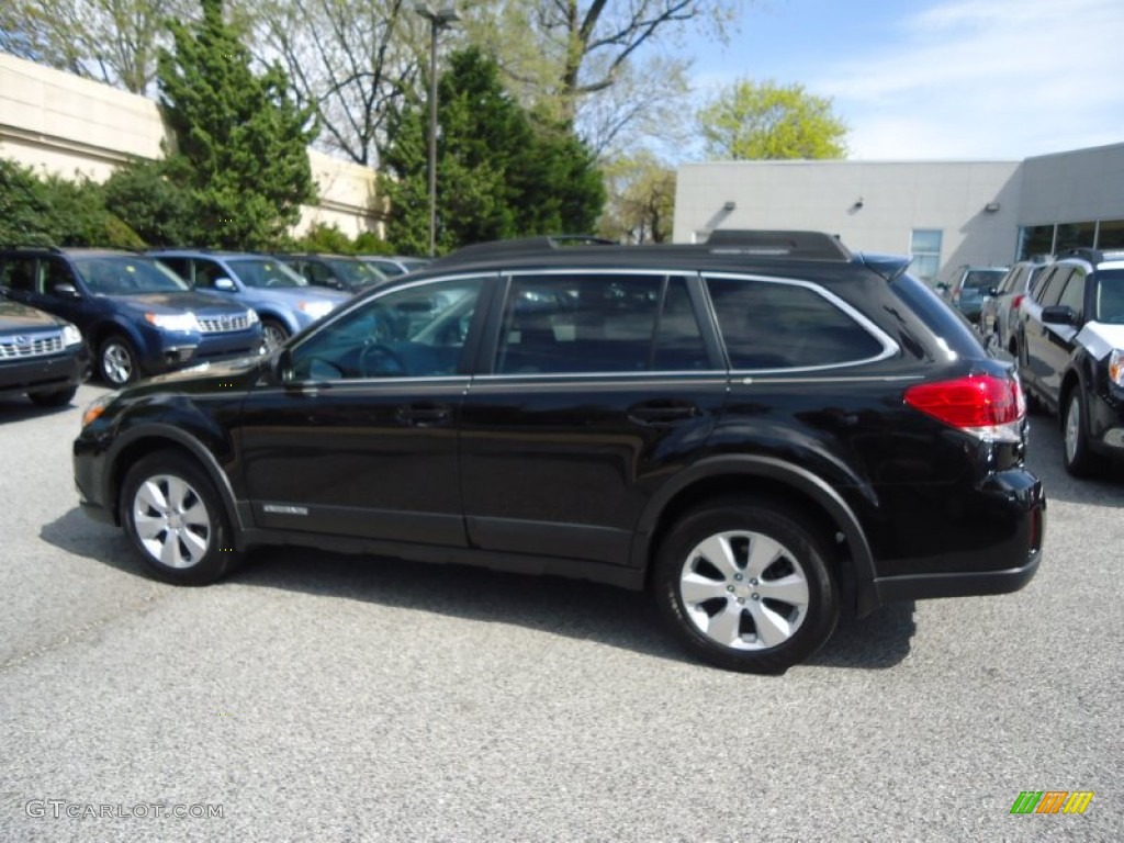 2011 Outback 2.5i Limited Wagon - Crystal Black Silica / Off Black photo #46