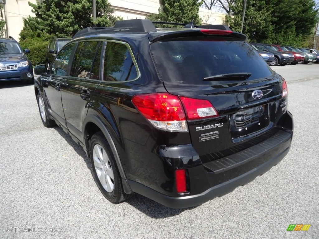 2011 Outback 2.5i Limited Wagon - Crystal Black Silica / Off Black photo #47