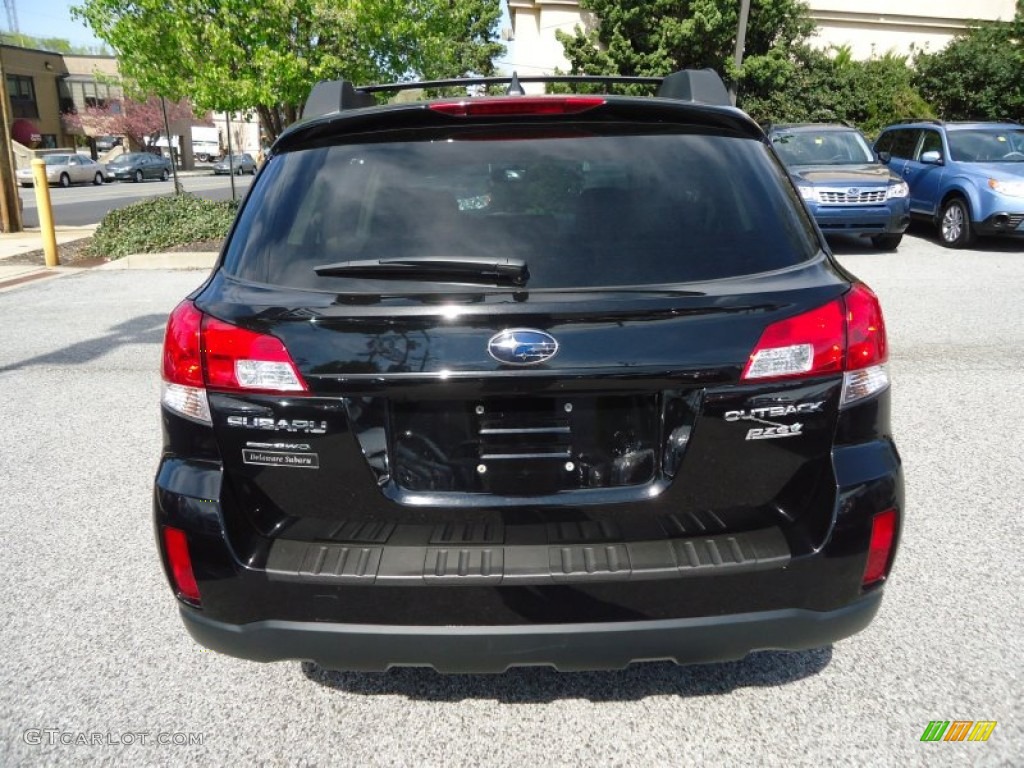 2011 Outback 2.5i Limited Wagon - Crystal Black Silica / Off Black photo #48