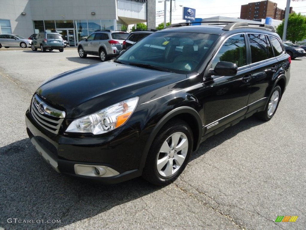 2011 Outback 2.5i Limited Wagon - Crystal Black Silica / Off Black photo #53