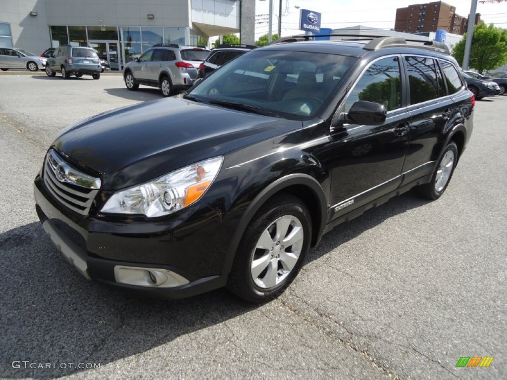 2011 Outback 2.5i Limited Wagon - Crystal Black Silica / Off Black photo #54