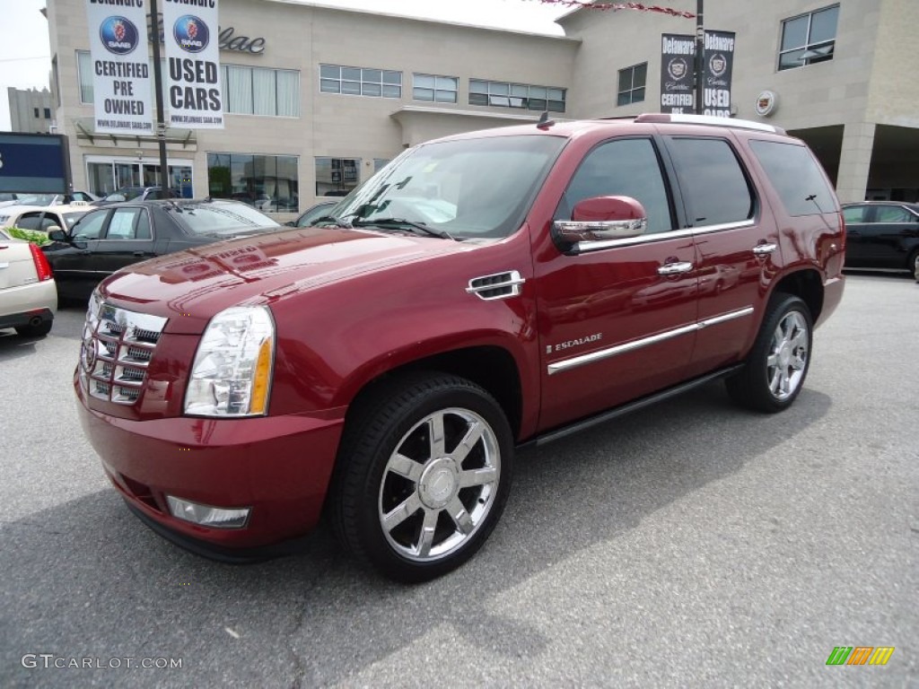 2008 Escalade AWD - Sonoma Red / Ebony photo #2