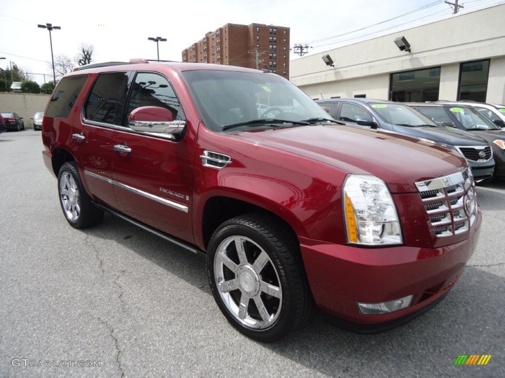 2008 Escalade AWD - Sonoma Red / Ebony photo #4