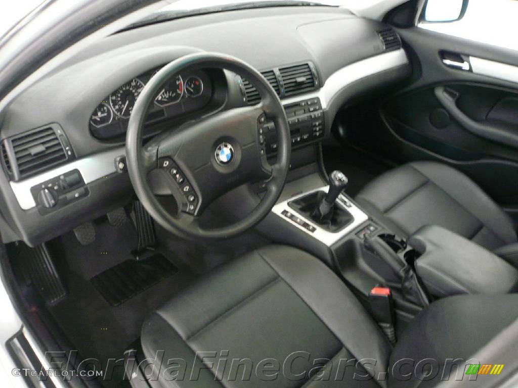 2001 3 Series 330i Sedan - Titanium Silver Metallic / Black photo #12