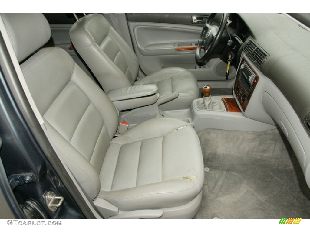 2000 Passat GLS V6 Sedan - Blue Anthracite Metallic / Grey photo #13