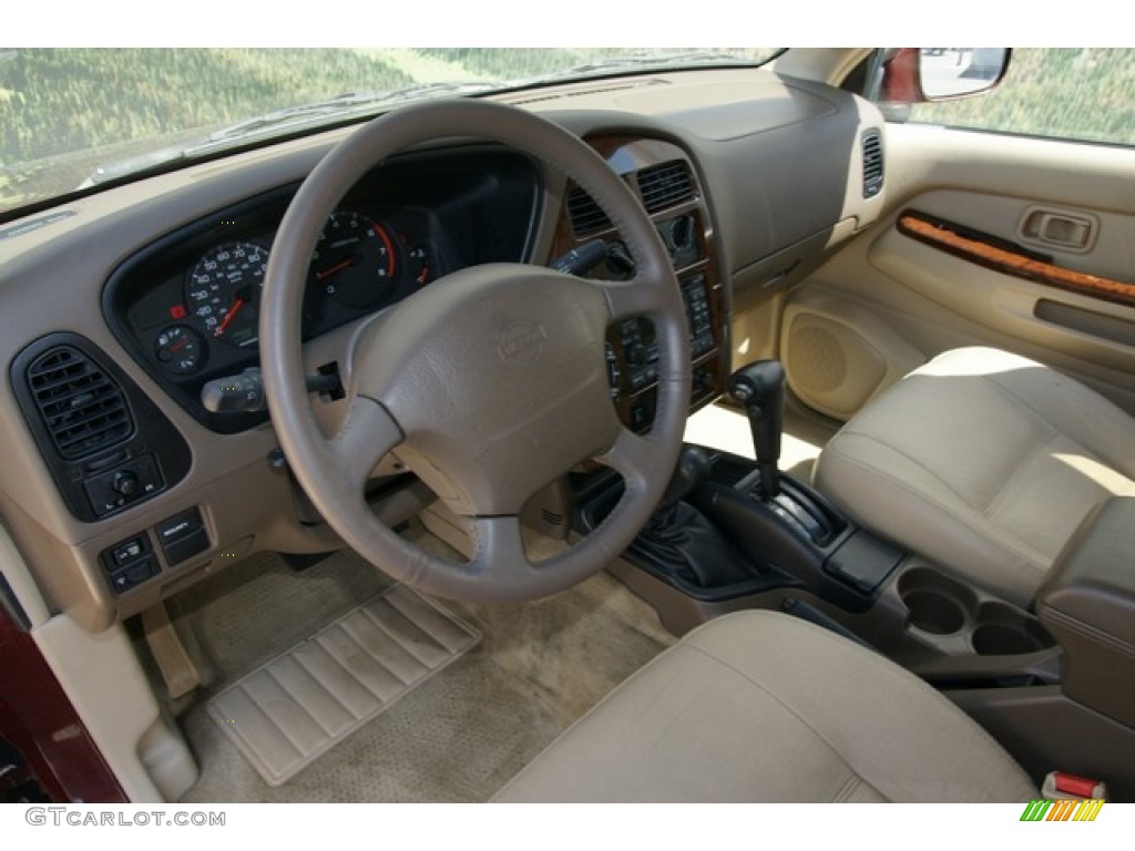 1998 Pathfinder LE 4x4 - Red Pearl Metallic / Blond photo #6